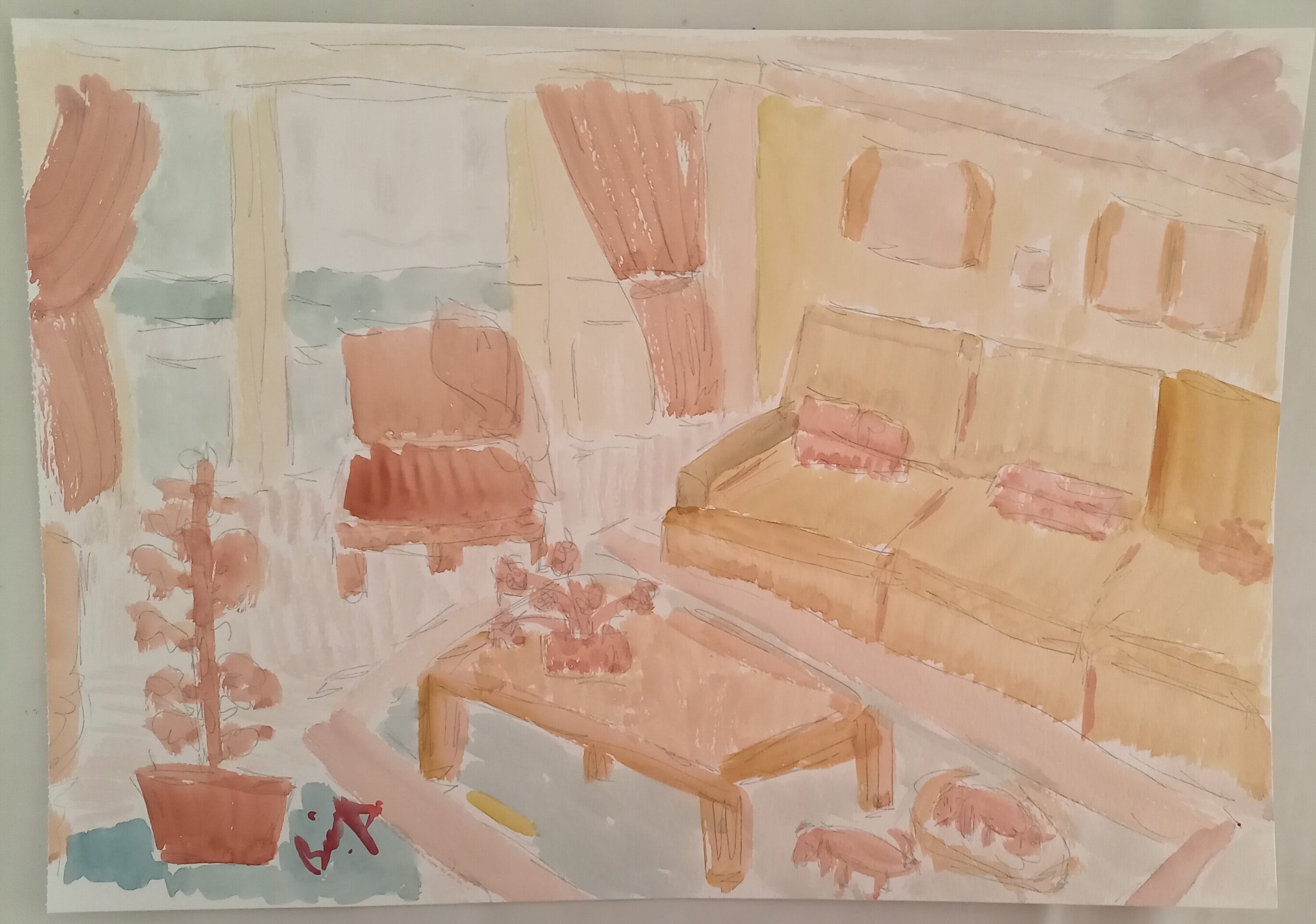 Salmon sitting room - 1